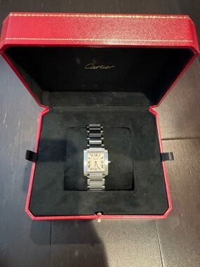 Cartier Tank Française Steel Mid Size Quartz Watch